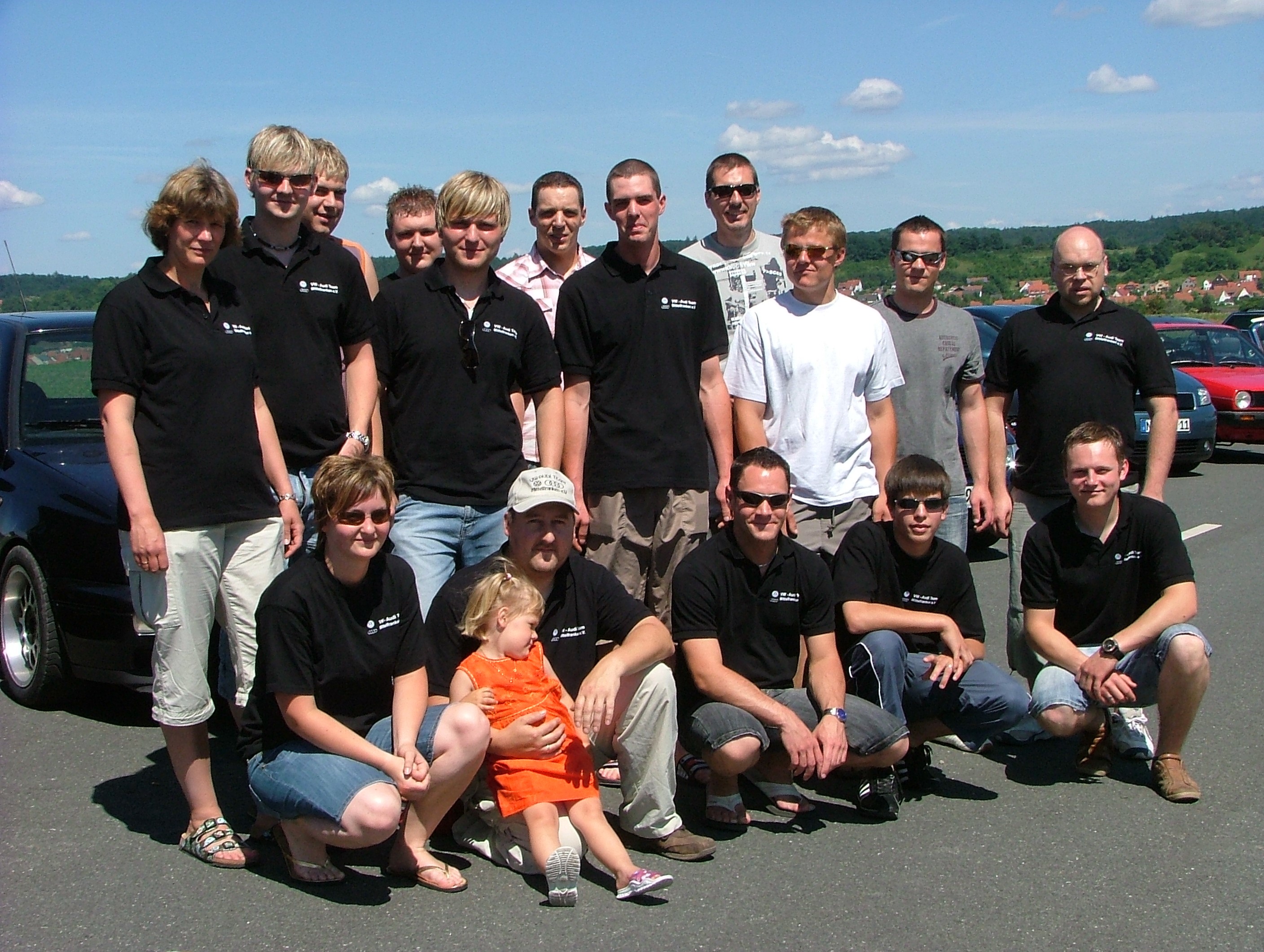 Gruppenfoto VW Audi Team Mittelfranken